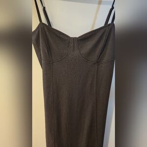 Vera Moda Long Bodycon Style  With‎ Slit Nwt Gentle Sparkle